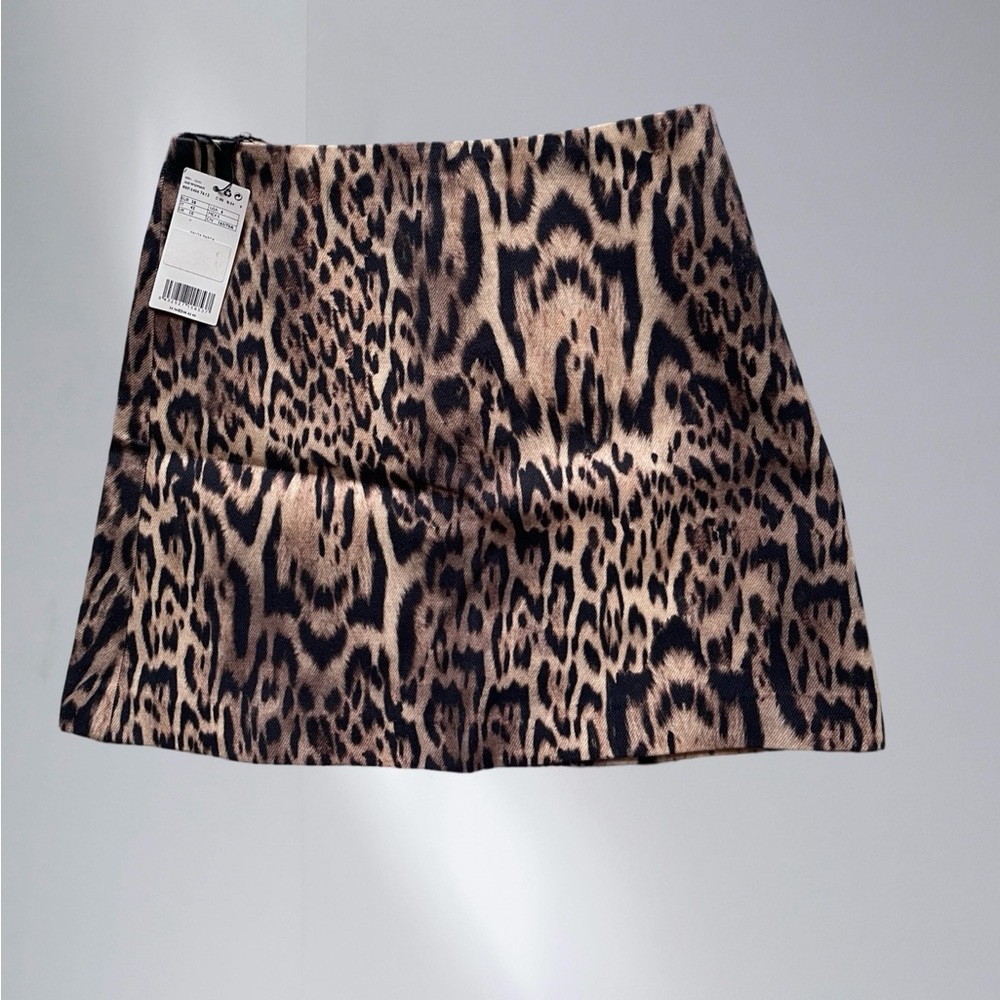 MNG suit Leopard Print Mini Skirt size S